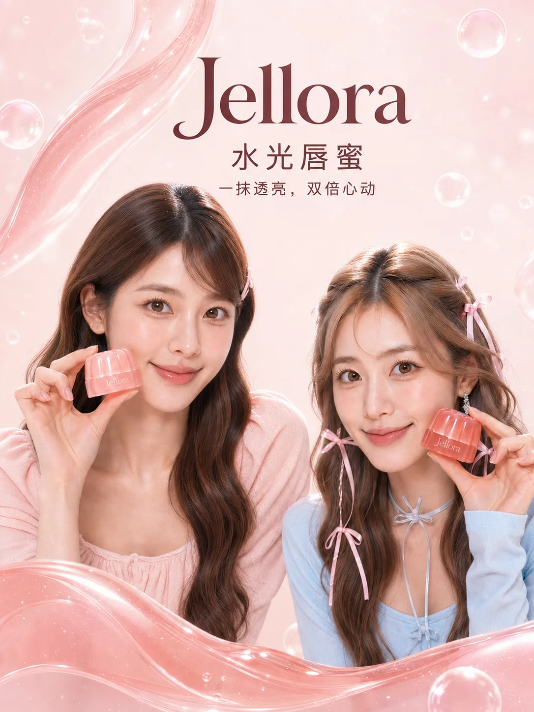 水光唇蜜美妆广告